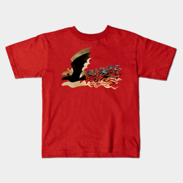 Fireflight (Hiccup and Toothless) Kids T-Shirt by inhonoredglory